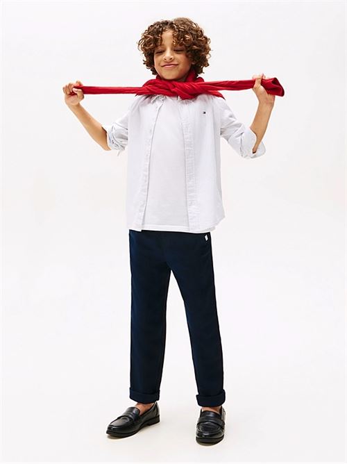 relaxed linen viscose pant TOMMY HILFIGER | KB0KB09640TC1G